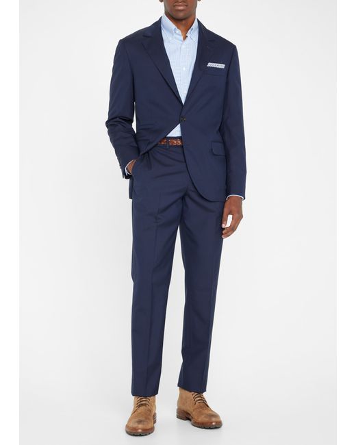 Brunello Cucinelli Solid Wool Two-Piece Suit