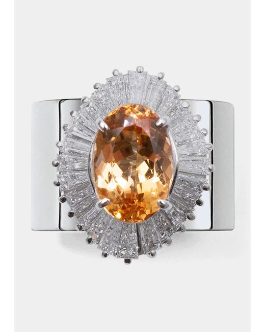 Yutai Imperial Topaz and Diamond Revive Ring 50