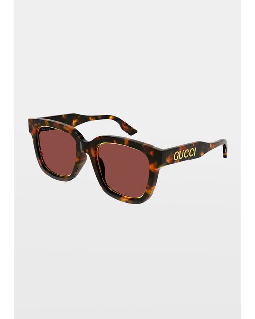 Gucci Logo Square Acetate Sunglasses