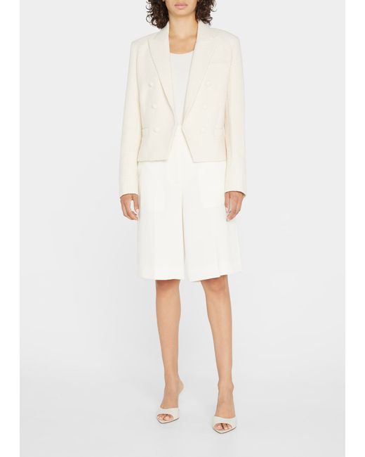 L'agence Brooke Double-Breasted Crop Blazer
