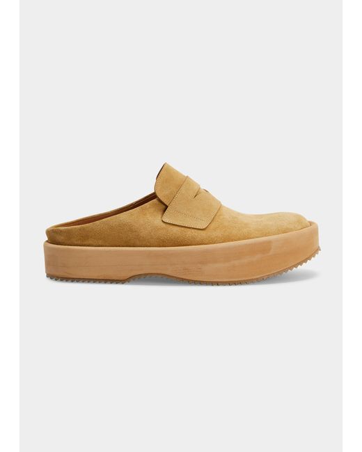 Dries Van Noten Leather Penny Loafer Mules