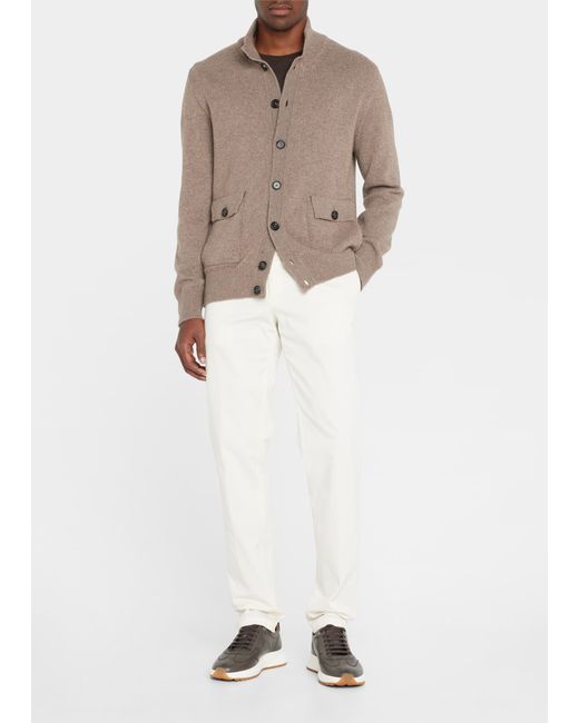 Bergdorf Goodman Cashmere Button-Front Cardigan Sweater