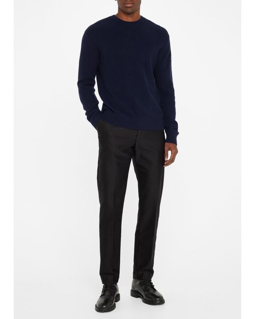 Moncler Ribbed Cashmere-Wool Sweater
