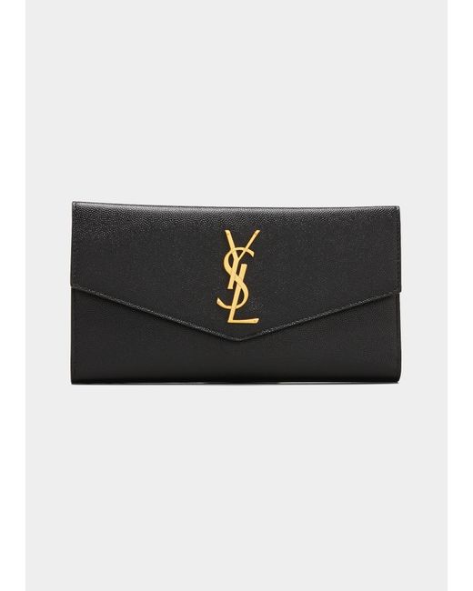 Saint Laurent YSL Leather Envelope Wallet