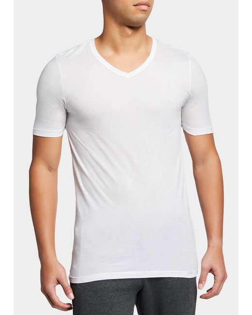Hanro Cotton V-Neck T-Shirt