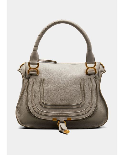 Chloé Marcie Medium Zip Leather Satchel Bag