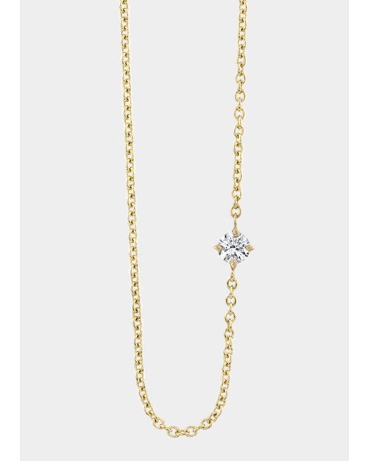 Lizzie Mandler Fine Jewelry Round Diamond Floating Necklace 16L