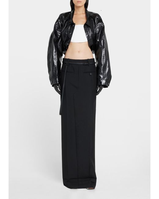 Marc Jacobs Cropped Leather Ball Jacket