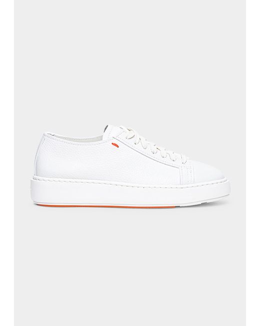 Santoni Anginal Low-Top Leather Sneakers