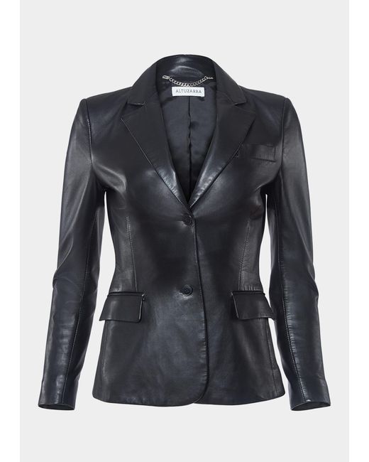 Altuzarra Fenice Tailored Leather Jacket