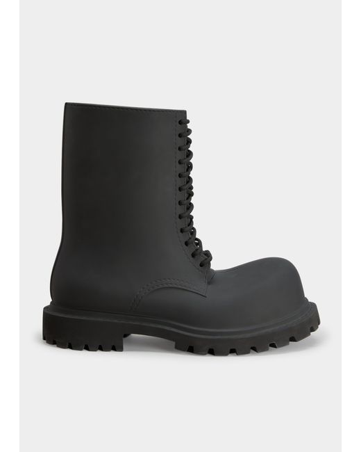 Balenciaga Oversized Leather Army Boots