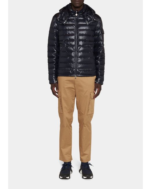 Moncler Lauros Channeled Down Jacket