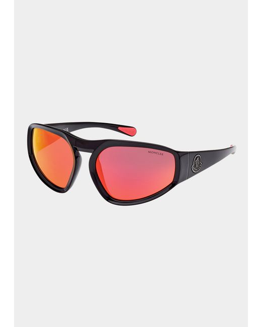 Moncler Lunettes Pentagra Wrap Sunglasses