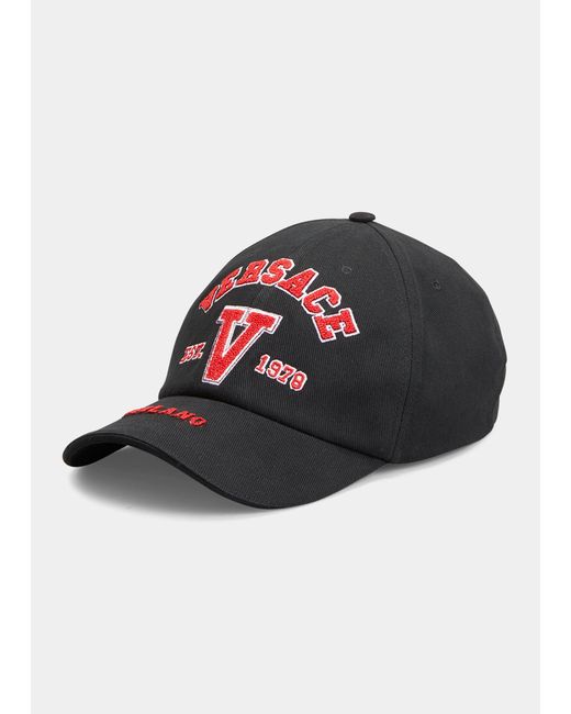 Versace Varsity Logo Baseball Hat