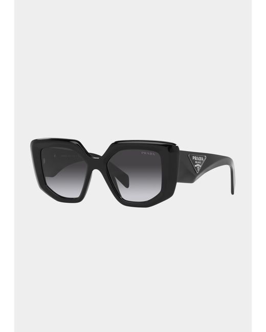 Prada Logo Emblem Acetate Cat-Eye Sunglasses