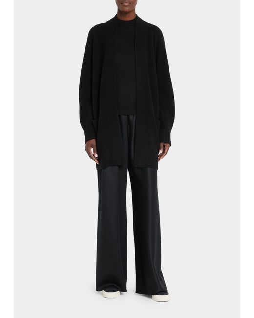 Vince Cashmere Shawl-Collar Open-Front Cardigan