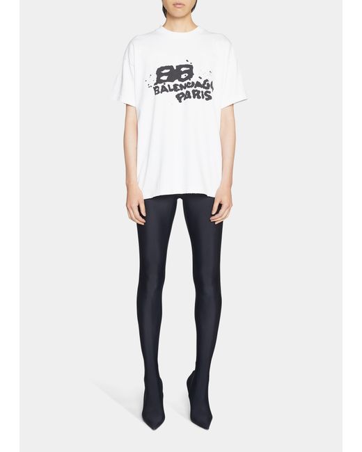 Balenciaga Medium Fit T-Shirt with Dyed Logo