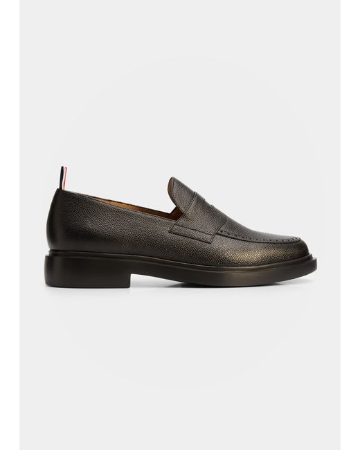 Thom Browne Rubber Sole Leather Penny Loafers