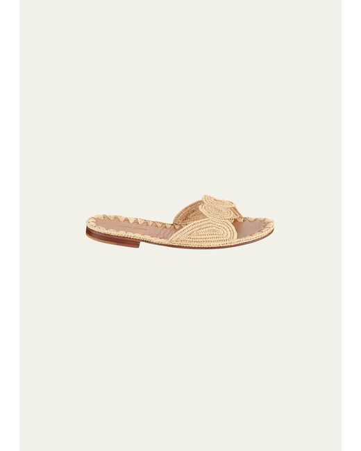 Carrie Forbes Naima Woven Raffia Slide Sandals