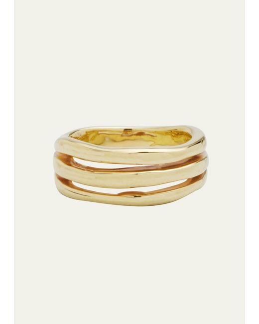 Ippolita Smooth Squiggle Triple Band Ring in 18K Gold