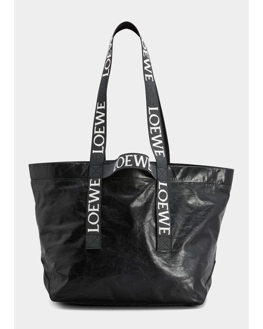 Loewe Leather Fold Shopper Bag