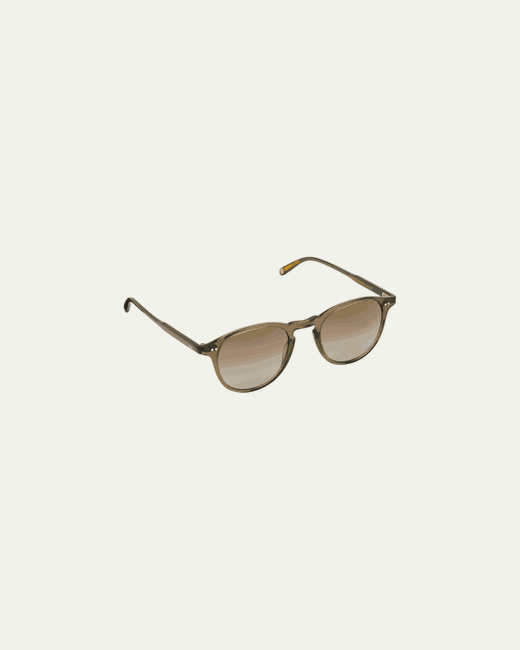 Garrett Leight Hampton Sun Keyhole Bridge Round Sunglasses