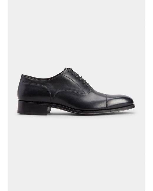Tom Ford Clayton Cap Toe Leather Oxfords