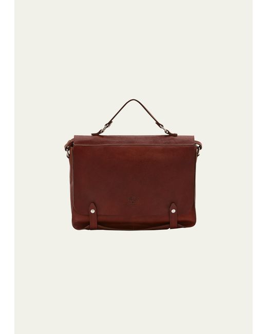 Il Bisonte Brolio Vachetta Leather Briefcase Bag
