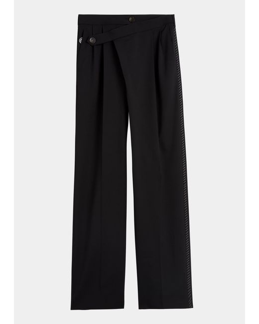 Peter Do Pleated Pants with Wrap Closure