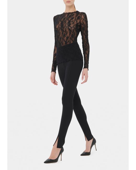 Wolford Midnight Grace Front-Slit Jersey Leggings