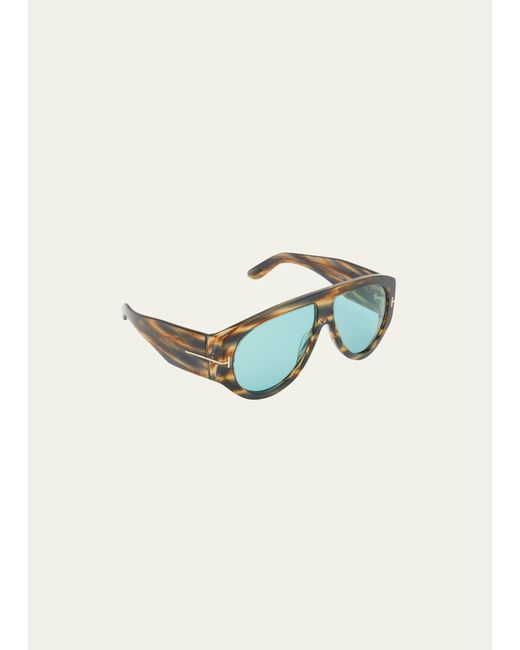 Tom Ford Bronson T-Logo Shield Sunglasses