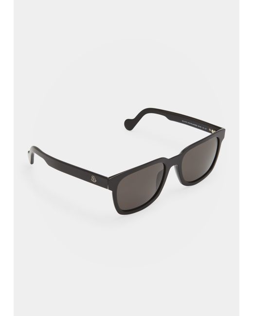 Moncler Lunettes Monochrome Square Acetate Sunglasses