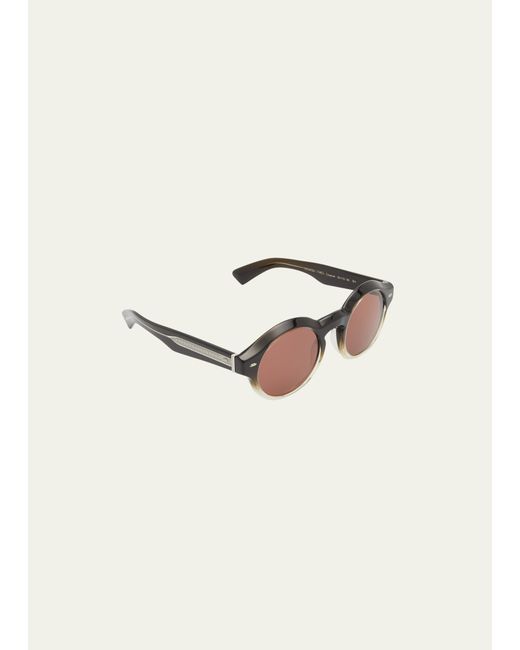 Oliver Peoples Cassavet Keyhole Bridge Round Sunglasses