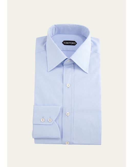 Tom Ford Slim-Fit Solid Poplin Dress Shirt