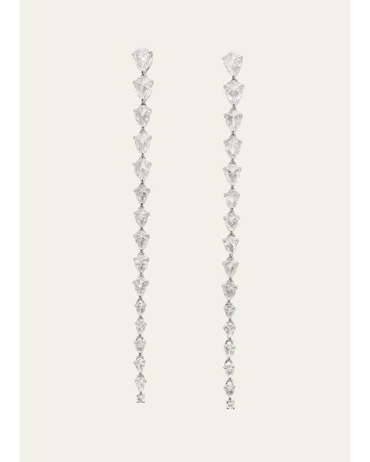64 Facets 18k Gold Diamond Drop Earrings