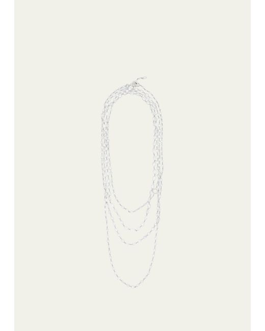 64 Facets Platinum Ethereal Diamond Chain Necklace