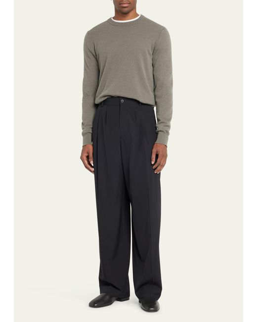 The Row Rufus Triple-Pleat Relaxed Pants