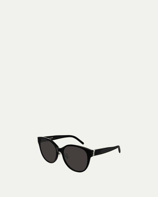 Saint Laurent SL M39 Rounded Acetate Sunglasses
