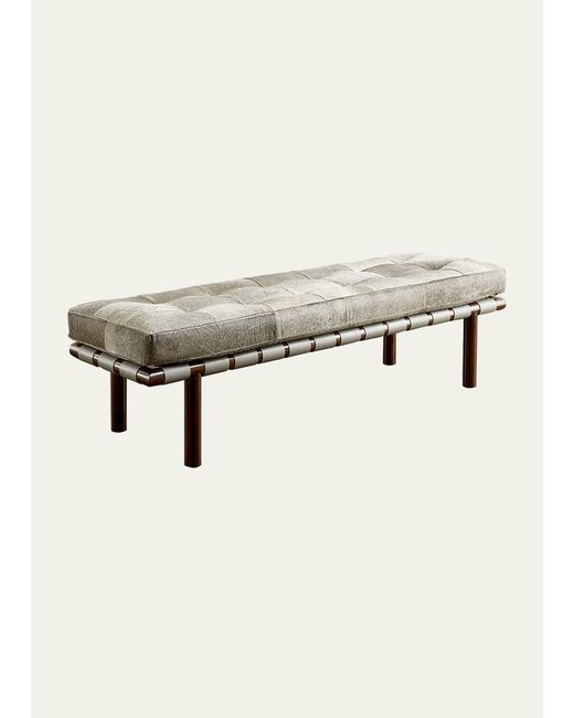 Interlude Home Honor Hair Hide Bench