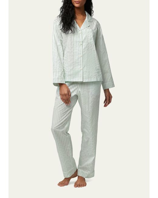 Bedhead Pajamas Striped Puckered Organic Cotton Pajama Set
