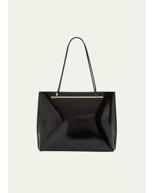 Saint Laurent Suzanne Leather Shopping Tote Bag