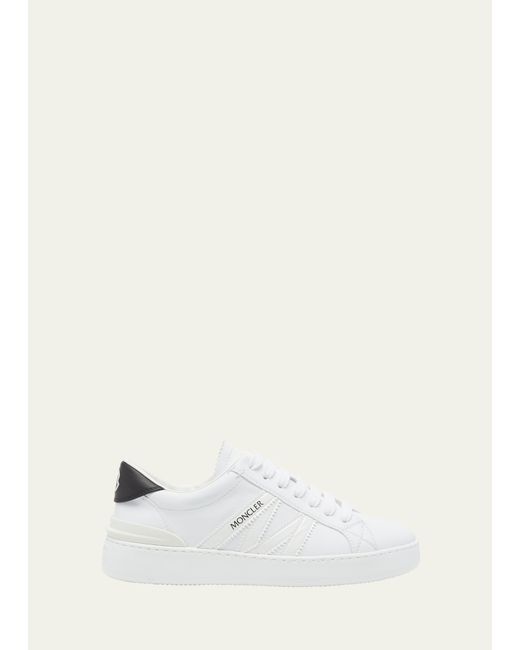 Moncler Monaco M Leather Low-Top Sneakers