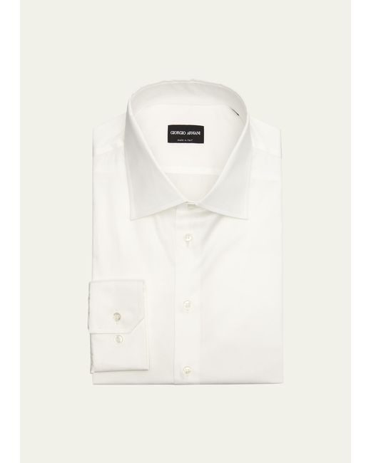 Giorgio Armani Point Collar Cotton Dress Shirt
