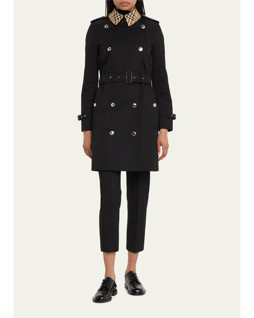 Burberry Montrose Belted Cotton Trench Coat