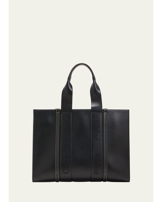 Chloé Woody Large Leather Tote Bag
