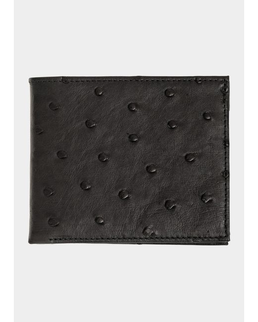 Abas Ostrich Bi-Fold Wallet