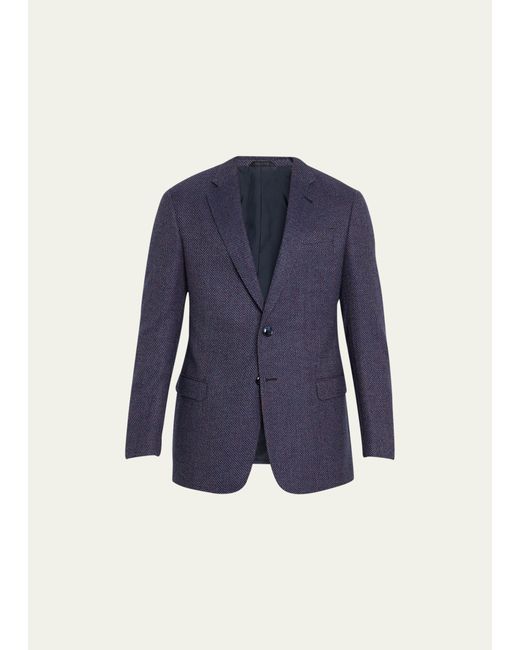 Giorgio Armani Textured Wool-Cashmere Sport Coat