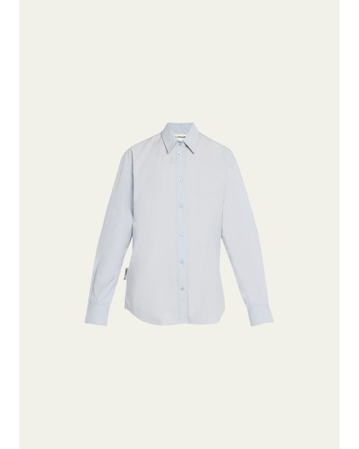 Des Phemmes Button-Front Poplin Shirt