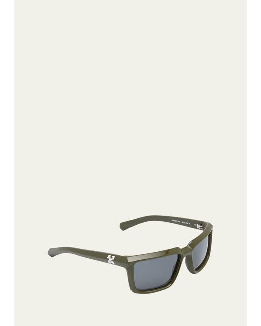 Off-White Portland Rectangle Acetate Sunglasses