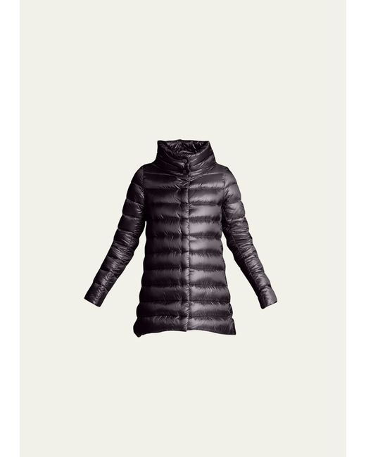 Herno Ribbed High-Low Down Puffer Jacket